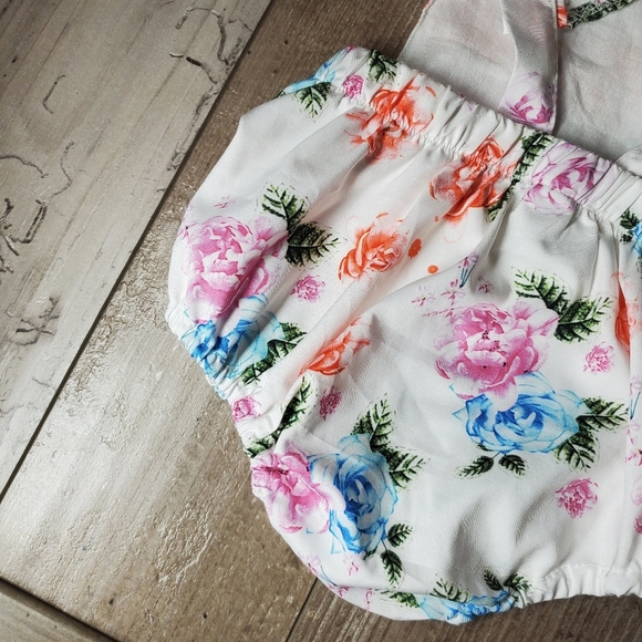 Floral Rose Baby Girl Bubble Romper Size 90 (18-24m) NWOT - Picture 12 of 13